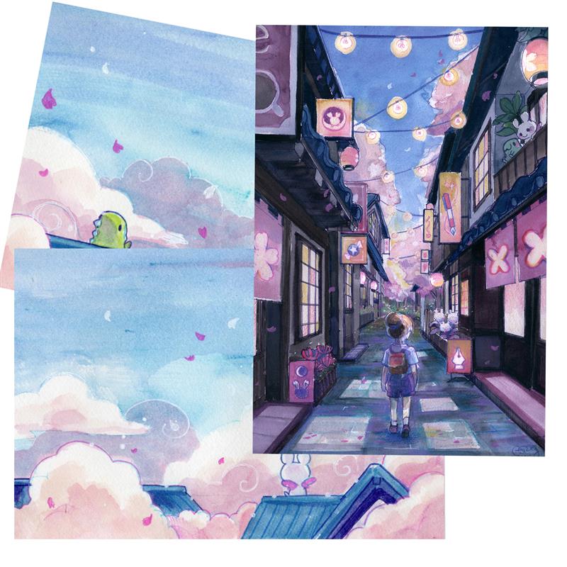 Esterbrook 3 Postcard x SAKURADRAGON