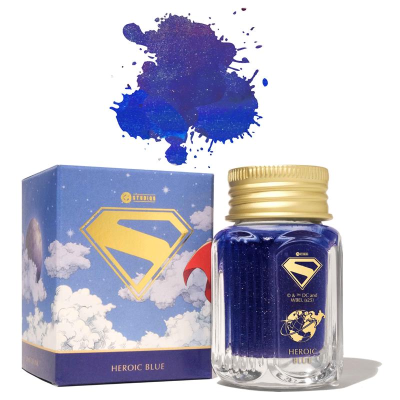 Ferris Wheel Press Superman Heroic Blue Glistening Ink 28ml