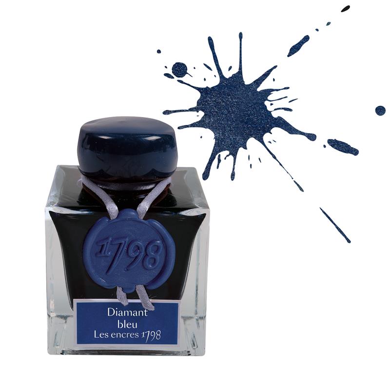 Herbin 1798 Diamant Blue 50ml Shimmering Ink