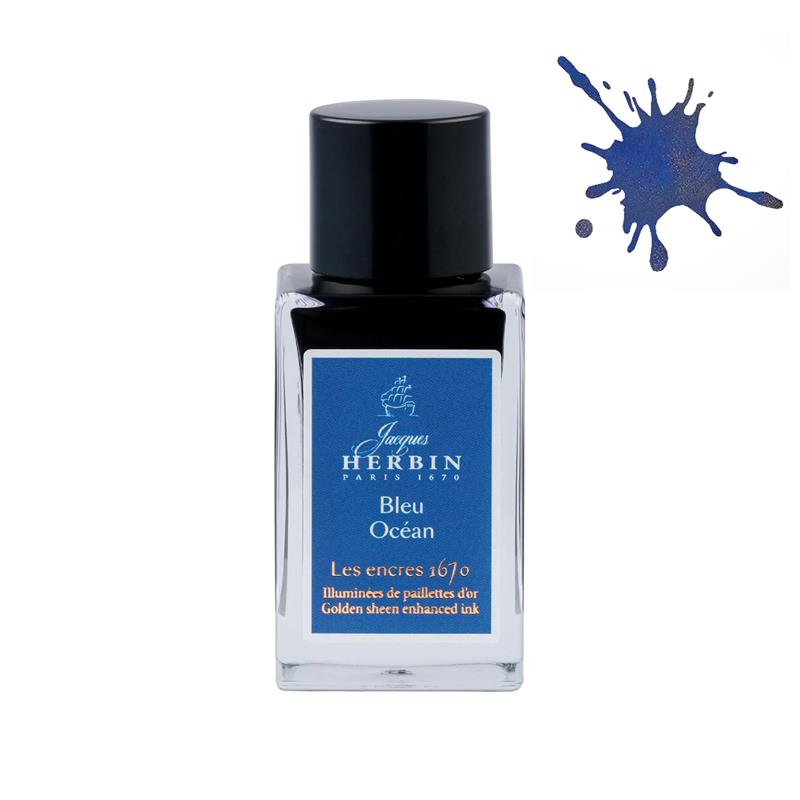 Jacques Herbin 1670 Bleu Ocean Ink 15ml