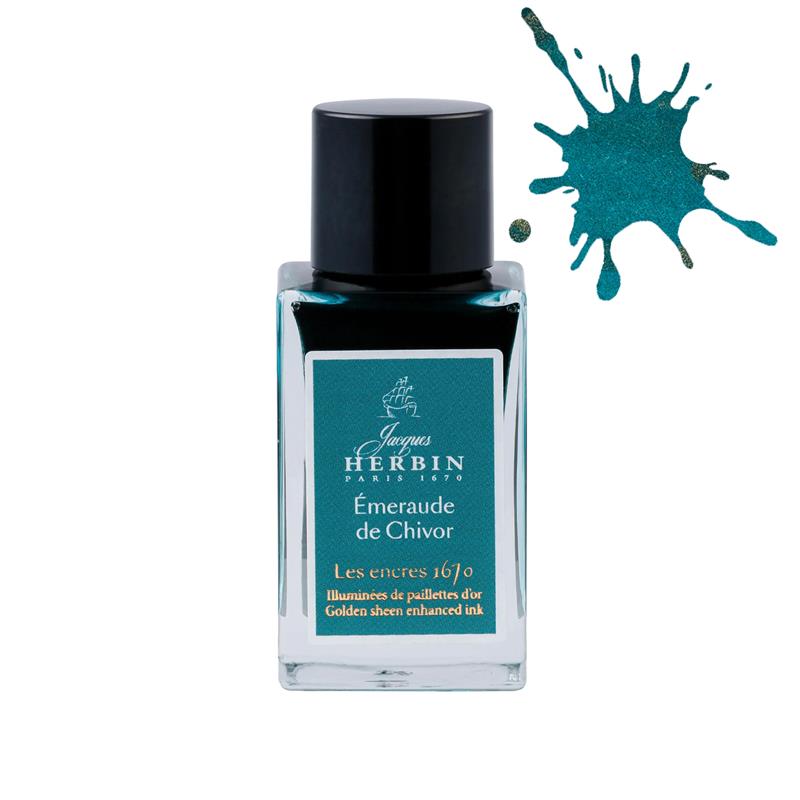 Jacques Herbin 1670 Emeraude de Chivor Ink 15ml