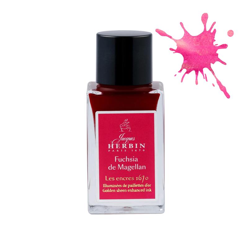 Jacques Herbin 1670 Fuchsia de Magellan Ink 15ml