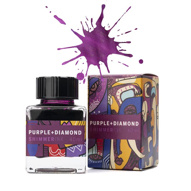Leonardo Purple Diamond Shimmer Ink 40ml