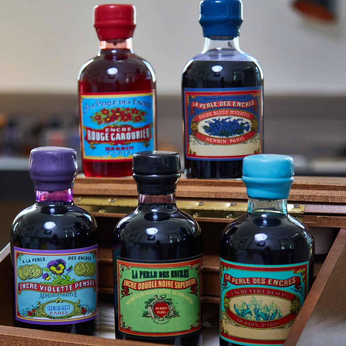 Herbin 350° Anniversario Set di 5 Inchiostri in Edizione Limitata
