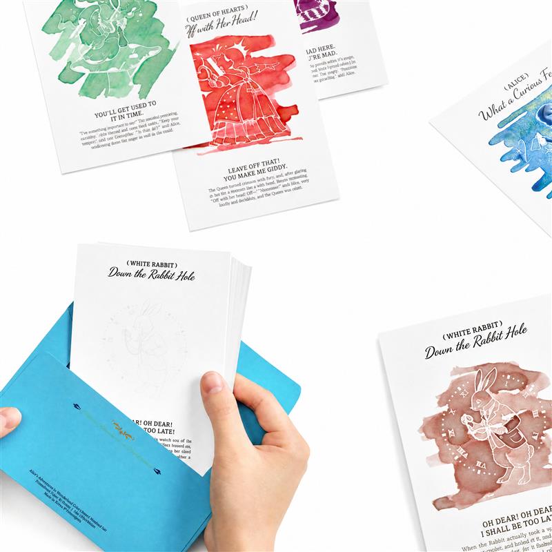 Wearingeul Alice's Color Swatch Postcard Set – Fountain Pen Ink Swatch Cards