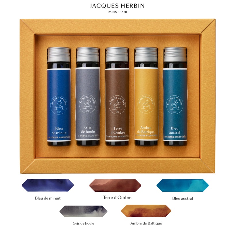 Jacques Herbin Ink miniature set - Lunares (5x15ml)