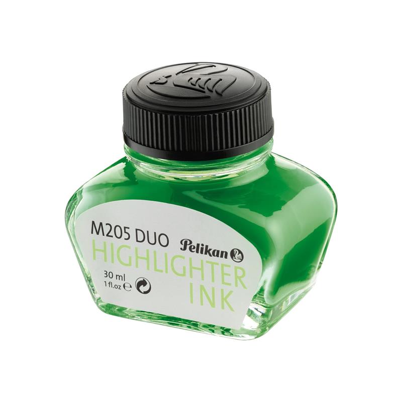Pelikan ink bottle Green M205 Highlighter INK - Verde fluorescente