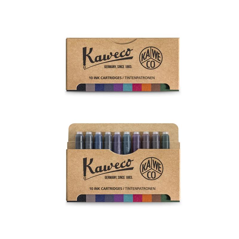 kaweco 10 Ink cartridges 10 colours