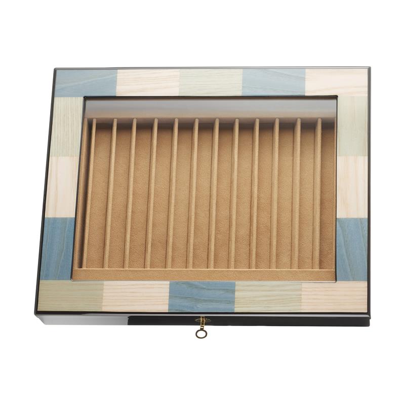 Morici Luxury pen case for 12 pens - Laguna