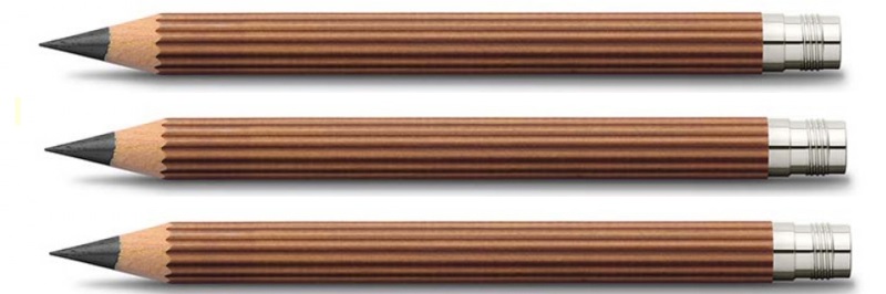 Graf von Faber-Castell BOX of 3 Replace BROWN Pencil for MAGNUM