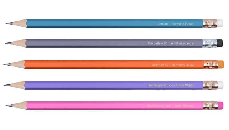 Wearingeul Literature Palette Pencil (C) – Set of 5 Pencils - Matite
