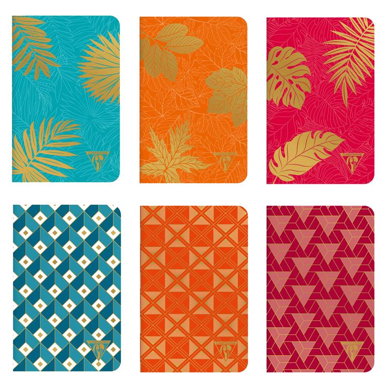 Cairefontaine Neo Deco 11 x 17 Lined set of 6 Notebook