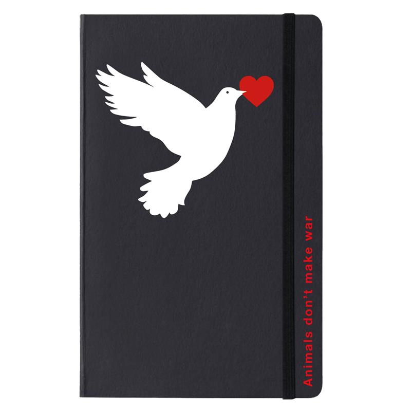 PdiPigna Dotted Notebook Animals Don't Make War 13x21 cm