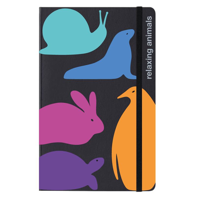 PdiPigna Dotted Notebook Relaxing Animals 13x21 cm