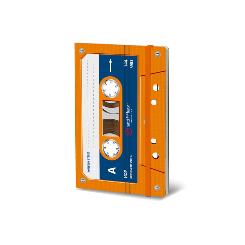 STIFFLEX Musicassette Orange 9x14 Notebook