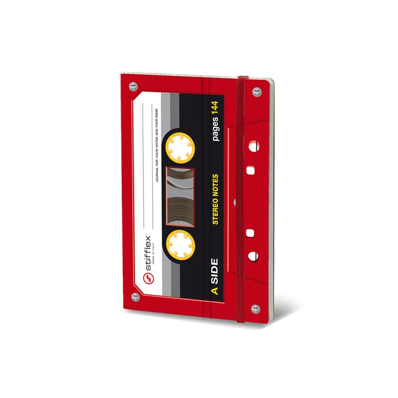 STIFFLEX Musicassette Red 9x14 Notebook