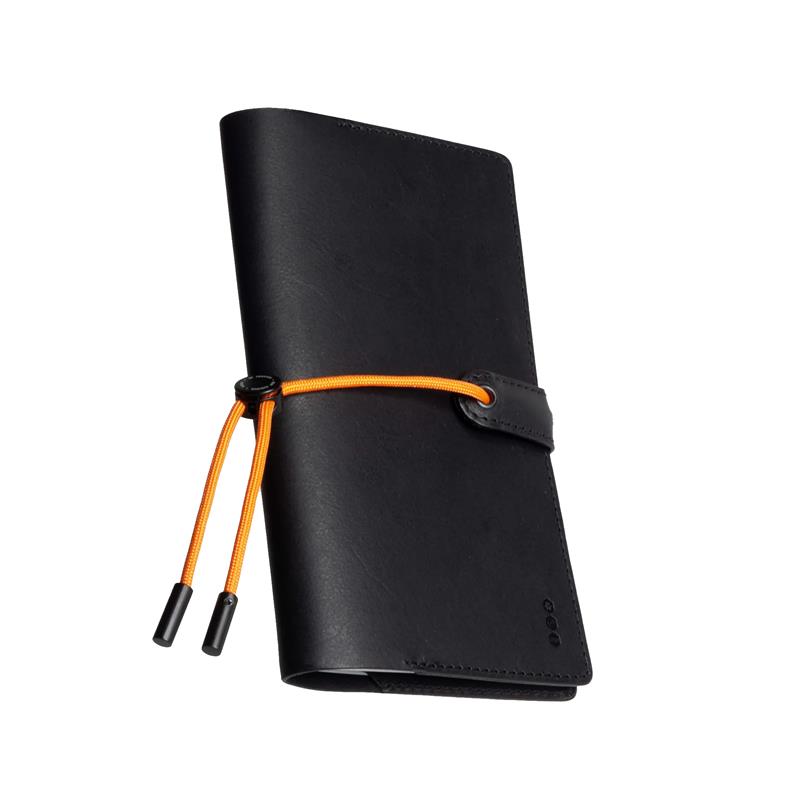 AJOTO Pocket Paper Covers Black - Blaze Orange Paracord