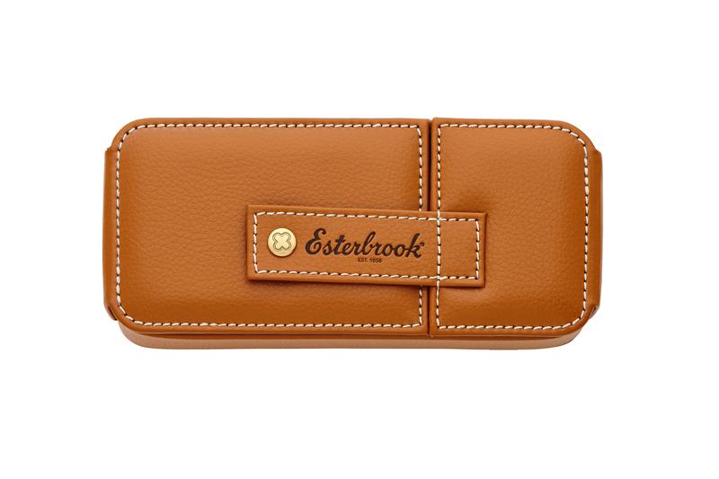 Esterbrook British Tan Pen Nook for 3 pens - portapenne 3 posti