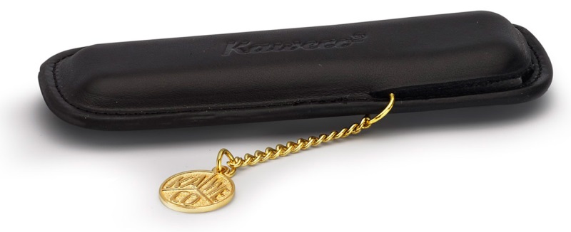 Kaweco CLASSIC 2-Pen Pouch Black with Golden Coin