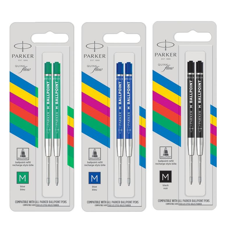 Parker Quink Flow Entry line PLASTIC - Blister box of 2 refills