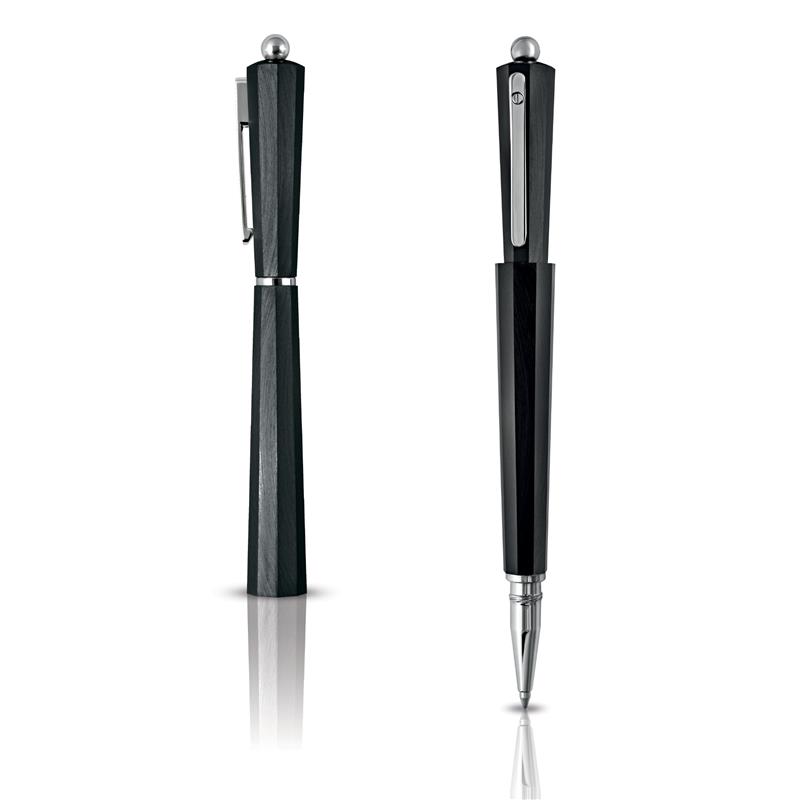 Giuliano Mazzuoli Moka Black Ballpoint Pen - Sfera