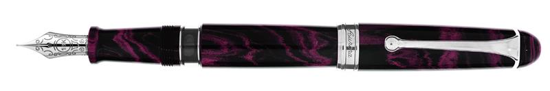 Aurora 88 Ebanite Magenta Fountain Pen - Stilografica