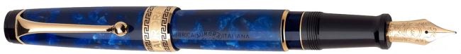 Aurora Optima Blue and Gold 996-B - Fountain pen - Penna Stilografica