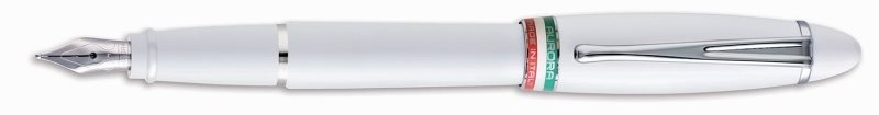 Aurora Ipsilon Italia (B17-W) White Fountain Pen - Stilo