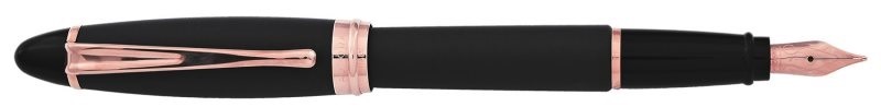 Aurora Ipsilon Satin Black Rose Gold Fountain Pen-Stilografica