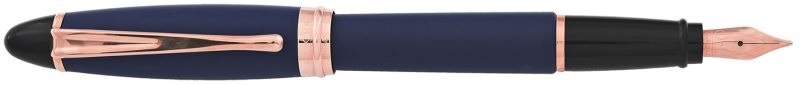 Aurora Ipsilon Satin Blue Rose Gold Fountain Pen-Stilo