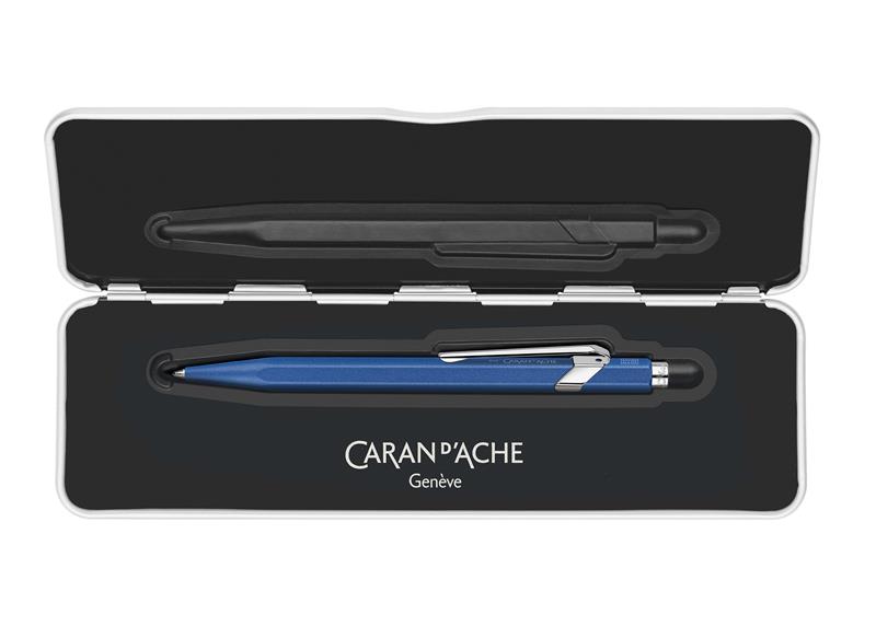Caran d'Ache 849 COLORMAT X Blue Ballpoint Pen - Sfera