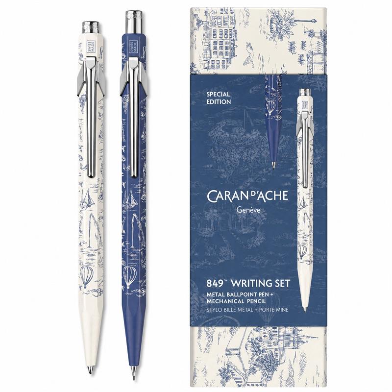 Caran d’Ache 849 Toile de Jouy Set | Ballpoint Pen + 0.5 mm Mechanical Pencil