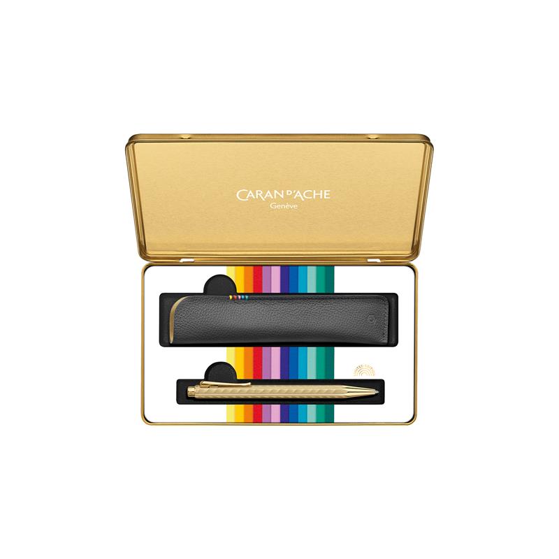 Caran d'Ache Ecridor SUNLIGHT Gift Set Ballpen and Leather Pen Case