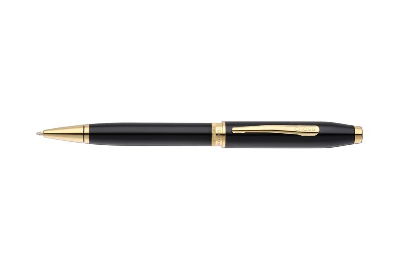 Cross Foundry Black Gold Ballpoint Pen - Sfera