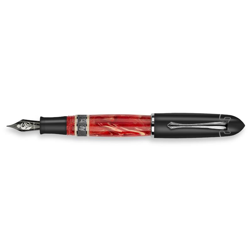 Delta Gladiator Ruthenium 14k Gold nib Fountain Pen - Stilografica