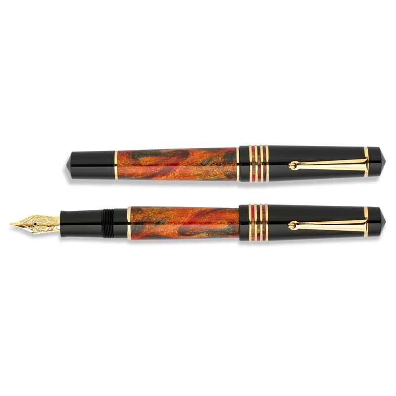 Delta Glow Up #6 14k Gold nib Piston Fountain Pen - Stilografica