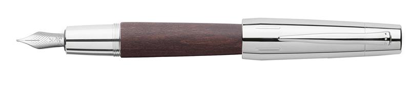 Faber-Castell E-MOTION Dark Brown Wood - Fountain pen - penna Stilografica