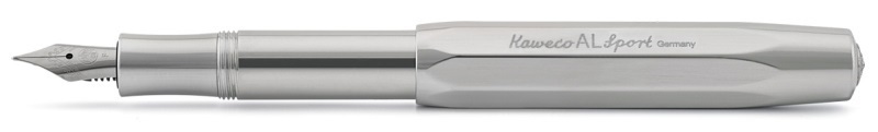 Kaweco AL Sport Shiny Aluminum RAW - Fountain Pen - Penna Stilografica