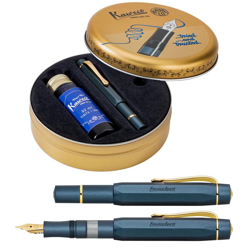 Kaweco AL Sport Piston Filler Navy Fountain Pen - Stilografica