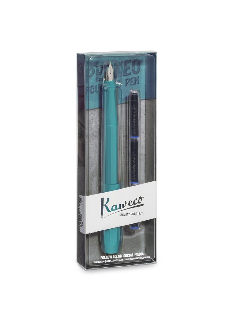 Kaweco Perkeo + Box Breezy Teal Stilografica
