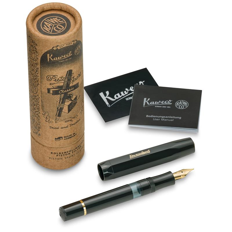 Kaweco Piston Sport Classic Black Fountain Pen - Stilografica
