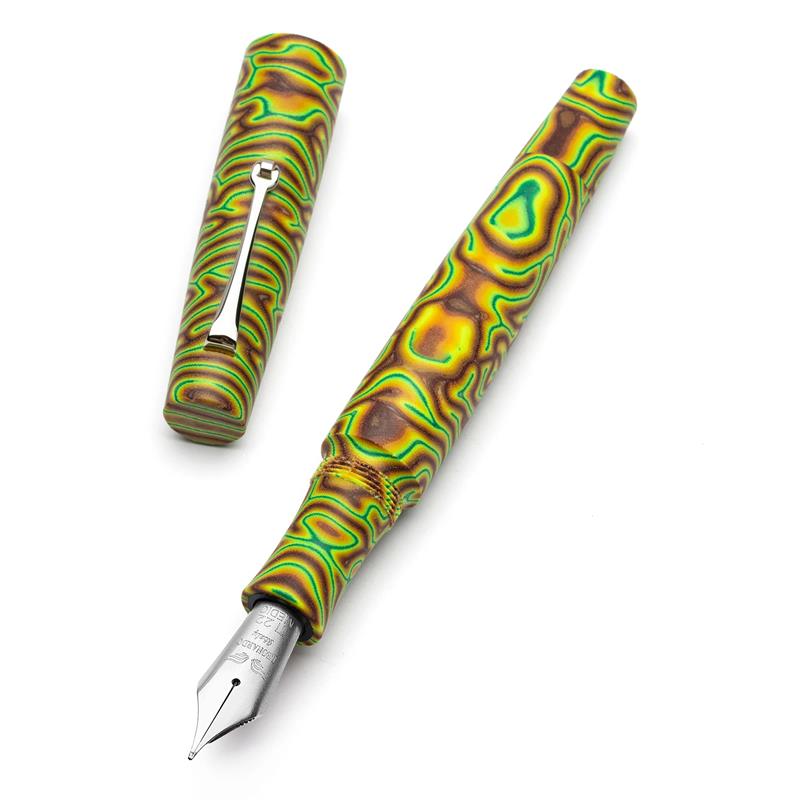 Leonardo Essenza Crazyfiber Tropical– #8 Titanium Nib Fountain Pen - Stilografica