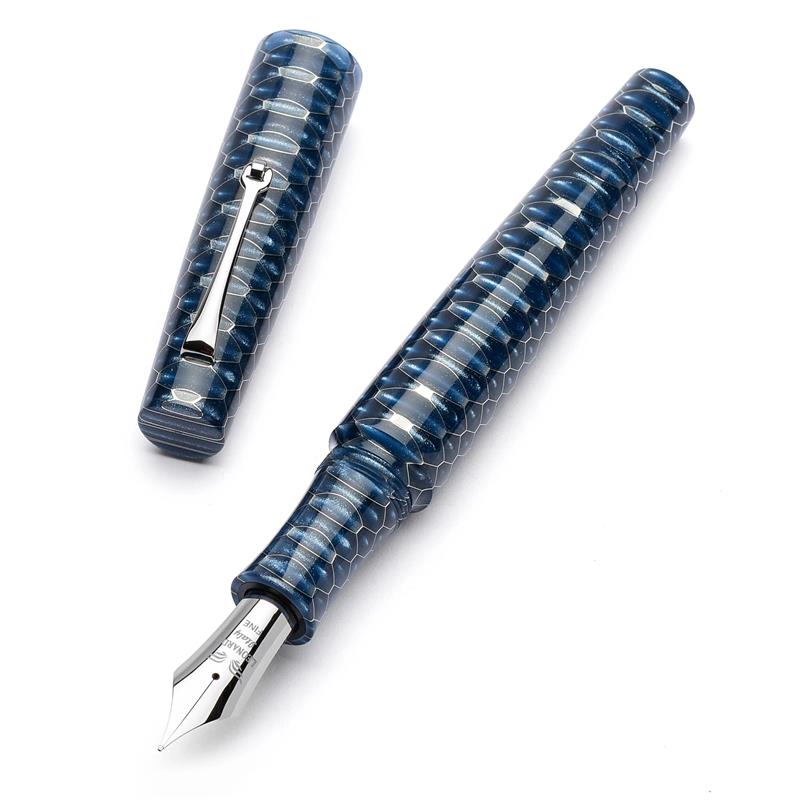 Leonardo Essenza Honeycomb Blue ST Fountain Pen - Stilografica