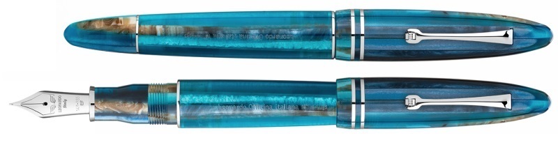 Leonardo Furore Grande Hawaii HT 14k Gold nib Fountain pen - Stilografica