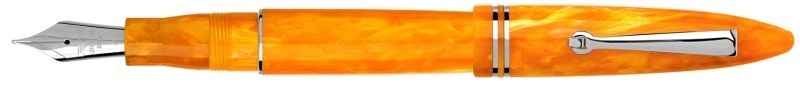 Leonardo Furore Orange and Rhodium [14K GOLD NIB] Fountain pen - Stilografica