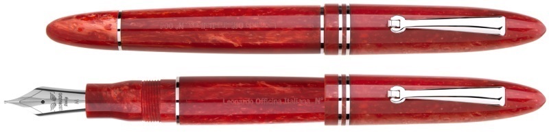 Leonardo Furore Rosso Passione e Rodio Fountain pen - Stilografica