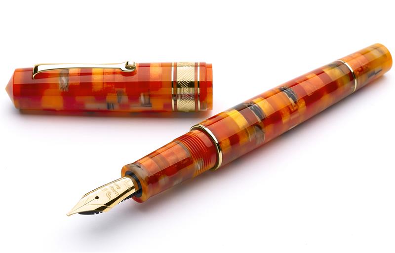 Leonardo Mosaico Mango GT- 14k Gold nib Fountain Pen - Stilografica