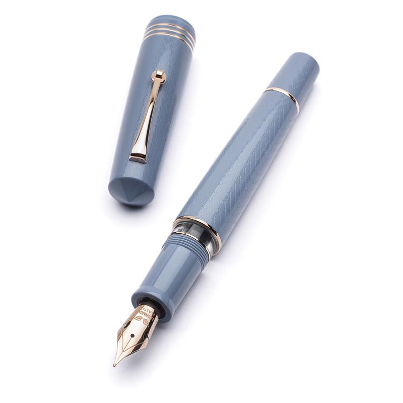 Leonardo Momento Zero Grande 2.0 The Art of Guilloché Indigo RGT 14k Gold nib Fountain Pen - Stilografica