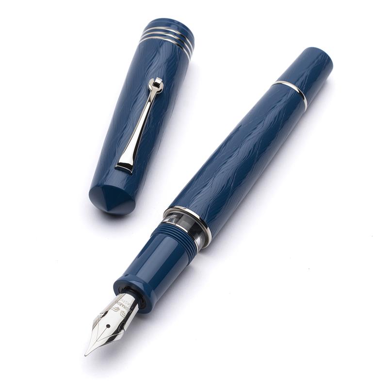 Leonardo Momento Zero Grande 2.0 The Art of Guilloché Iris ST 14k Gold nib Fountain Pen - Stilografica