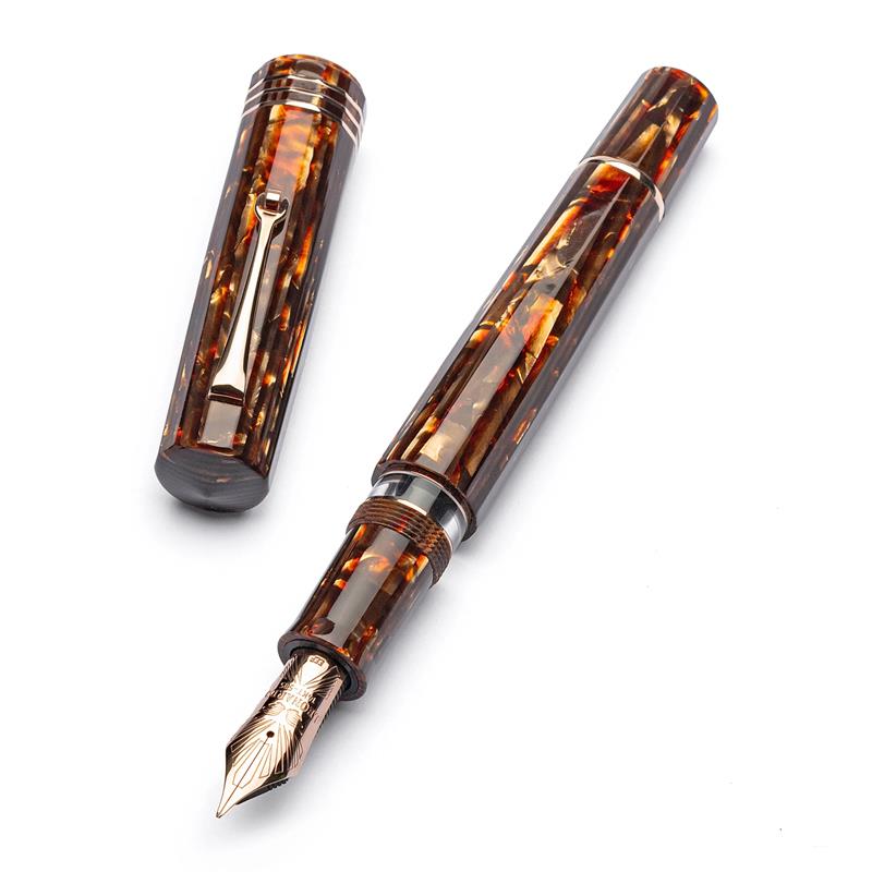 Leonardo Gran Maestro Bronze Celluloid RGT Fountain Pen - Stilografica